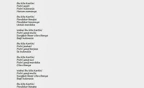 Lagu ini diciptakan berdasar pada kekaguman beliau terhadap ibu kartini sebagai pahlawan wanita yang mengibarkan emansipasi wanita. Not Angka Lagu Ibu Kita Kartini