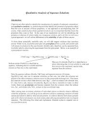 experiment 4 qualitative analysis chem 110 studocu