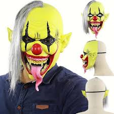 Compre Halloween Evil Clown Full Face Scary Baby Horror Props Fancy Dress Party Cosplay Barato Frete Gratis Avaliacoes Reais Com Fotos Joom