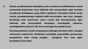 Memahami bahwa perbuatan ibadah dan kebajikan sangat diperlukan bagi manusia. Kementerian Pembangunan Wanita Keluarga Dan Masyarakat Teks Ucapan