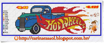 Hot Wheels X Stitch Cross Stitch Bookmarks Cross Stitch Cross Stitching