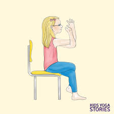 Chair Yoga Poses For Kids Cards Chair Pose Yoga Chair Yoga Yoga For Kids