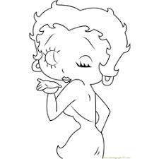 Home halloween cards halloween recipes halloween coloring. Betty Boop Coloring Pages For Kids Printable Free Download Coloringpages101 Com