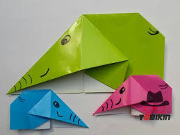 Tutorial Origami Gajah Dari Samping Tobikin Com