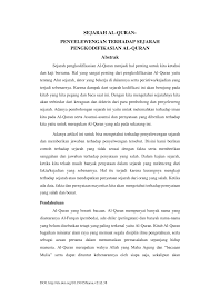 Sejarah pengumpulan al qur'an dimasa abu bakar pemateri : Pdf Sejarah Al