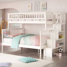 Coaster home furnishings 460078 bunk bed with stairs. Viv Rae Shyann Staircase Twin Over Full Bunk Bed With Shelves Reviews
