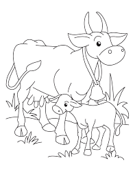 Adult coloring page cowzen art style illustration. Cow And Calf Coloring Page Cow Coloring Pages Coloring Pages Cow And Calf