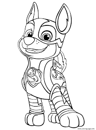 Below is our gallery of printable paw patrol coloring pages. Paw Patrol Mighty Pups Chase Coloring Pages Printable