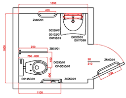 Vasche da bagno per i tuoi disegni in autocad. Normativa Bagni Disabili