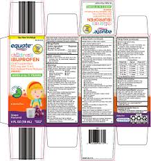 Equate Ibuprofen Childrens Suspension Wal Mart Stores Inc