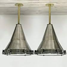 Stainless Steel Nautical Pendant Light Set Ship Salvaged