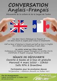 Demi dieu, demi frère, etc. Atelier Conversation Anglais Francais Espace Socioculturel Le Ruban Vert