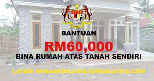 Nak bina rumah, syarat wajib adalah mesti ada tanah, yang gerannya atas nama sendiri dan status tanahnya adalah untuk bina bangunan. Bantuan Rm60 000 Bina Rumah Atas Tanah Sendiri