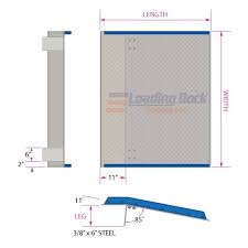 For the same rated capacity, the boards are considerably lighter than steel also, aluminum is ideal for applications where sparking is a concern. Loading Dock Equipment Aluminum Dock Boards