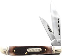 You'll receive email and feed alerts when new items arrive. Schrade 72otb Old Timer Dog Leg Jack 2 83 Closed Genuine Bone Handles Knifecenter