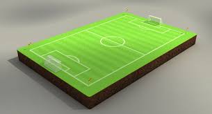 3d Model Soccer Field Futbol Football Ball Field Goal Stadium Arena Goalie Fullback Midfielder Cup World Euro P Soccer Soccer Field Football