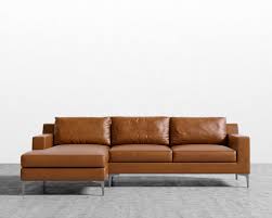 Sophia Sectional Leather Rove Concepts Leather Sectional