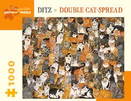 Johnson has created some extraordinary puzzles for us in the past, and this one could be the jewel of the cat collection. Puzzle Ditz Double Cat Spread Pomegranate Aa997 1000 Pieces Jigsaw Puzzles Cats Jigsaw Puzzle