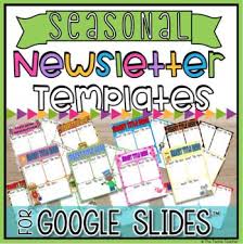 Digital Newsletter Templates In Google Slides Digital Newsletter Templates Techie Teacher Newsletter Templates