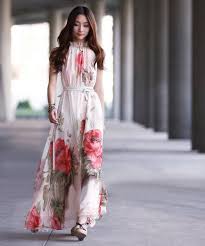 Wholesale Bohemian Style Halter Neck Large Floral Print Chiffon Maxi Dress For Women As The Pic Chiffon Dress Long Chiffon Evening Dresses Floral Dresses Long