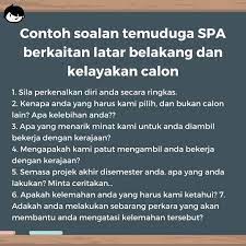 Contoh Soalan Temuduga Spa Soalan Bocor Interview Spa Wordless Wednesday Sayidahnapisahdotcom