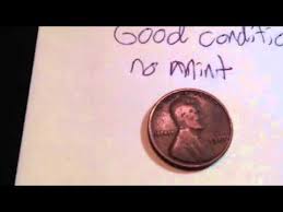 1927 wheat penny good condition no place of mint marked