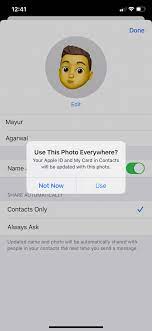 How To Set Memoji As Apple Id And Contact Photo In Ios 13