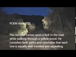 Youtube Robert Frost Poems The Road Not Taken Poem Analysis