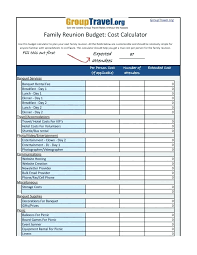 The following family reunion invitation templates are both for physical. Automated Budget Spreadsheet Excel Young Adult Money Free Family Reunion Worksheet Late Template Planner Worksheets Sumnermuseumdc Org