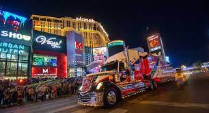 Nascar rolled into las vegas earlier this year because of the expanded schedule. Photograph 2014 Nascar Hauler Parade On The Strip