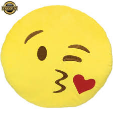 See more ideas about emoji room, emoji, emoji bedroom. Home Kids Room Office Large Emoji Face Cushion Pillow Toy Plush Throwing A Kiss For Sale Online Ebay