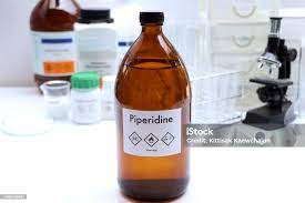 Piperidine In Glass Chemical In The Laboratory And Industry Stock Photo - Download Image Now - iStock