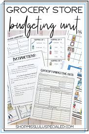 Grocery Store Budgeting Unit For Special Education In 2020 Special Education High School Special Education Classroom High School Special Education