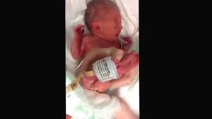 Newborn Premature Baby Evalynn S First Bath No Soap Mommy Washing Her Youtube