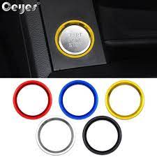 Ceyes Car Styling Auto Engine Start Stop Button Ring Case For Audi A4 A7 4g8 Q5 8r B8 A5 8t A6 C7 Sticker Circle Accessor Car Interior Decor Audi A4 Car