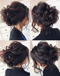 Beautifully hair bun chic with flower style. Inspiring Wedding Hairstyle On Black Hair Wedding Hairstyles Updo Messy Long Hair Updo Wedding Hair Inspiration