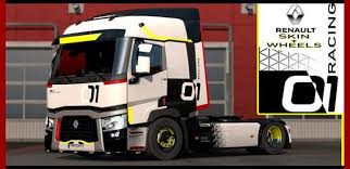 Ets2 Renault 01 Racing Pitstop Skin Rims V1 0 1 36 X Renault Truck Accessories Trucks
