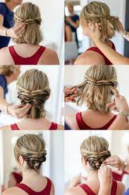 Whether you need a dressy updo for a wedding or holiday party, or you just need assurance that you can still rock an easy ponytail during the day, these are the best updo hairstyles for short hair. 22 Amazing Braid Hairstyles Updo Designs Short Hair Updo Short Hair Styles For Round Faces Hair Styles