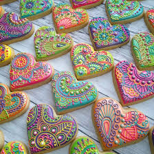 Henna Cookies Royal Icing Iced Cookies Sugar Cookies Decorated Pretty Cookies