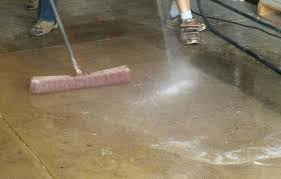 If there is carpet adhesive or other residue on the floor, use a scraper to remove it. How To Acid Etch Your Garage Floor Safely Successfully All Garage Floors