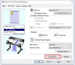 Canon pixma mg6150 treiber 85 views. Canon Imageprograf Manuals Tm 5200 Setting Paper Dimensions Custom Size