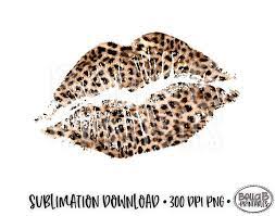 Leopard Print Lips Cheetah Print Lips Valentines Etsy Leopard Print Tattoos Cheetah Print Tattoos Leopard