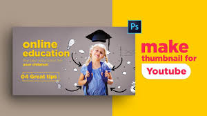 Youtube Thumbnail Design For Online Educational In 2020 Online Education Youtube Thumbnail Education