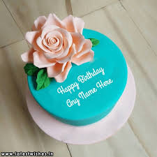 Generate your name on happy birthday wishes new cakes and wish cards online.free tool to make name birthday cakes and cards for whatsapp happy birthday cake with name editor for mummy, birthday cake with online name generator for mom, customized birthday wishes cake. Flower Theme Birthday Cake Image With Name