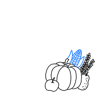 A cornucopia is a representation of a goat's horn overflowing with fruit, flowers, and grain, signifying prosperity. How To Draw A Cornucopia Step By Step Easy Drawing Guides Drawing Howtos