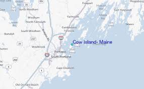 cow island maine tide station location guide