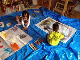 雨の日の遊びアイデア 工作 絵の具 アイデア