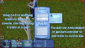 Sims 4 more trait slots mod: Mod The Sims More Traits For All Ages
