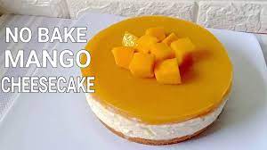 No Bake Mango Cheesecake How To Make No Bake Mango Cheesecake Recipe Youtube Mango Cheesecake Cheesecake Recipes Gelatin Recipes