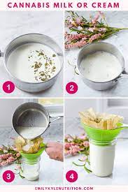 Easy Infused Cannabis Milk Or Cream » Emily Kyle Nutrition